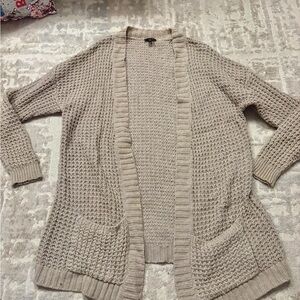 Express Taupe Knit Sweater/ duster